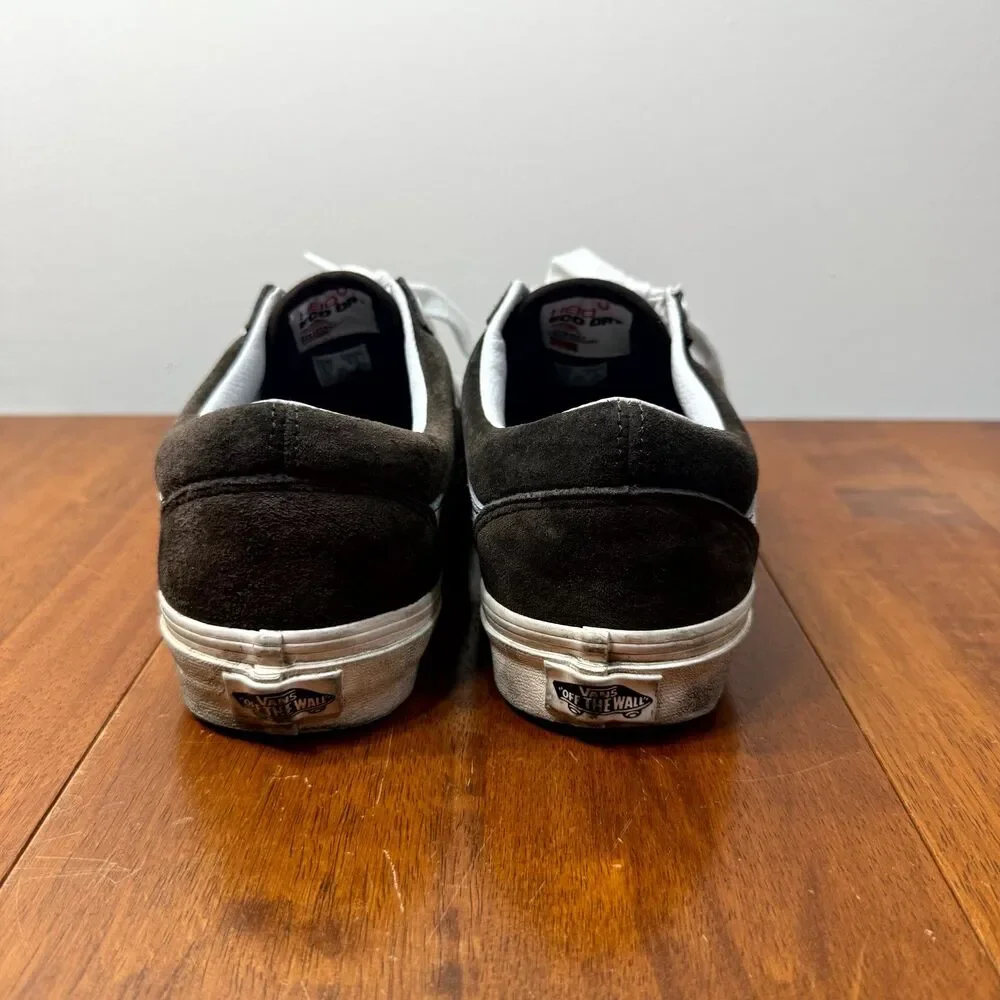 Vans HEIQ Eco Dry Water Repellent Brown Sneakers‎ Womens Size 9.5